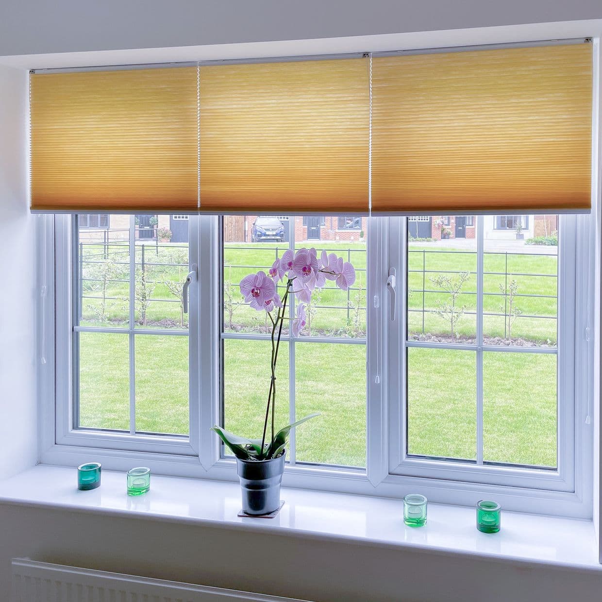 Profusion Copper Gold Pleated Blind