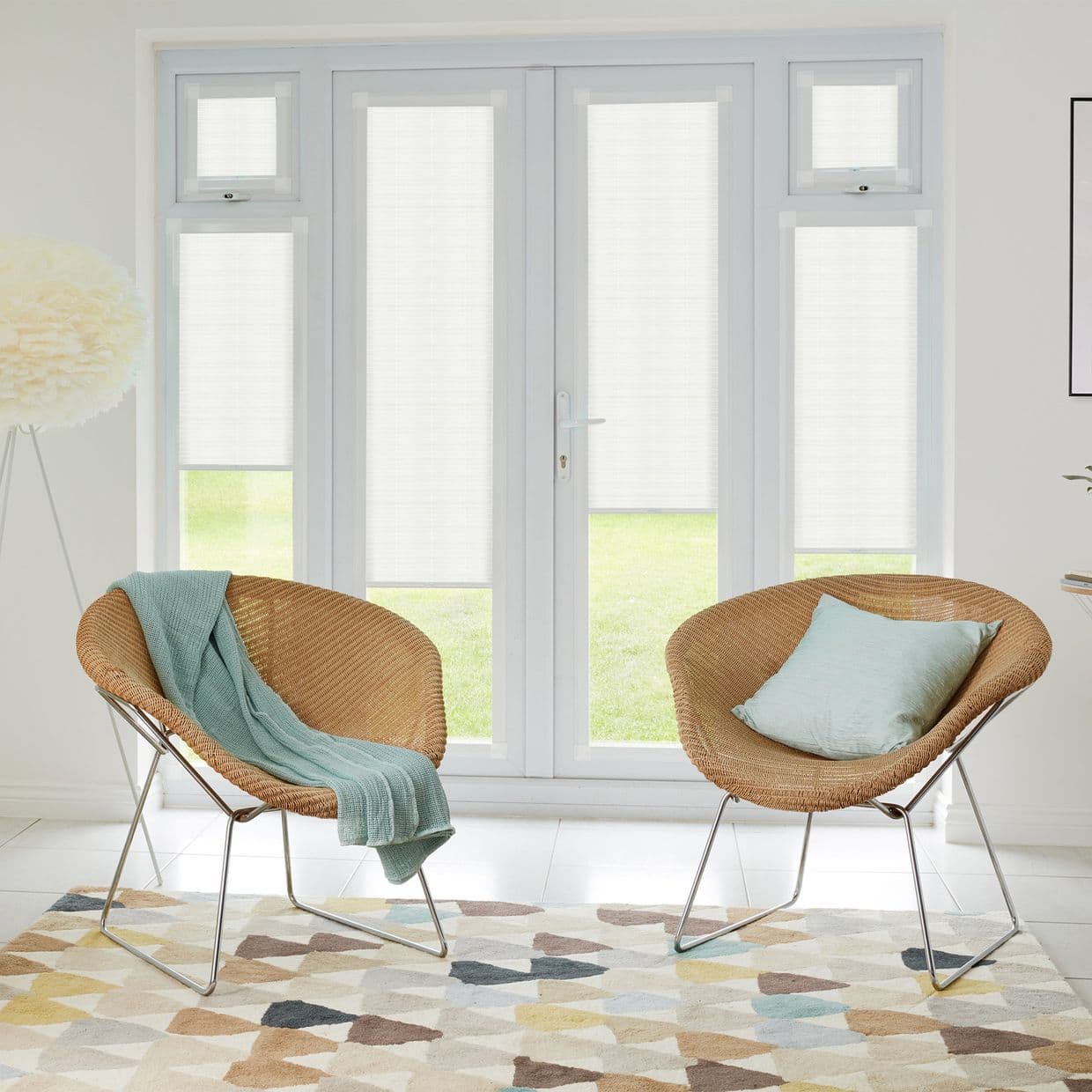 Camo White Perfect fit Pleated blind