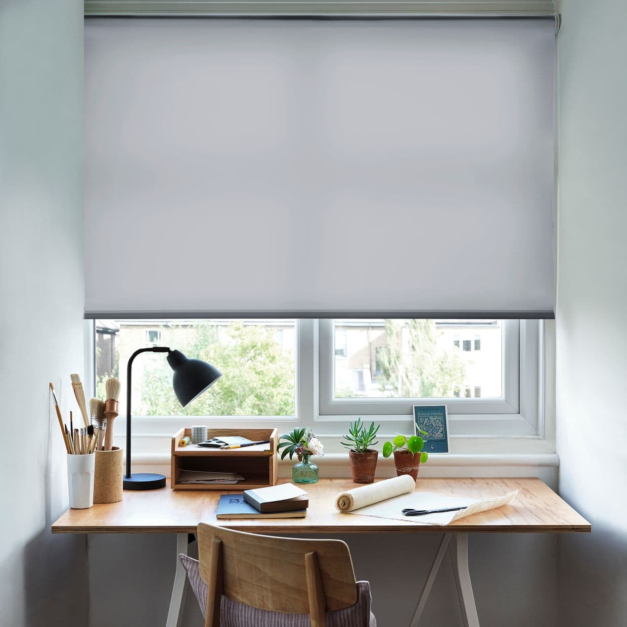 Acacia Light Grey Roller Blind