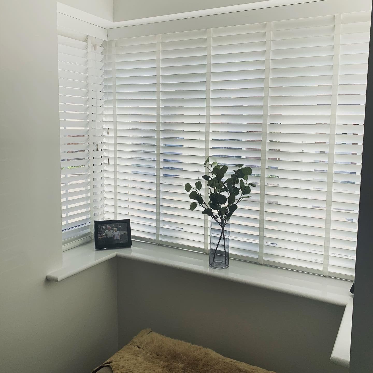 Haywood Silk White Wooden blind
