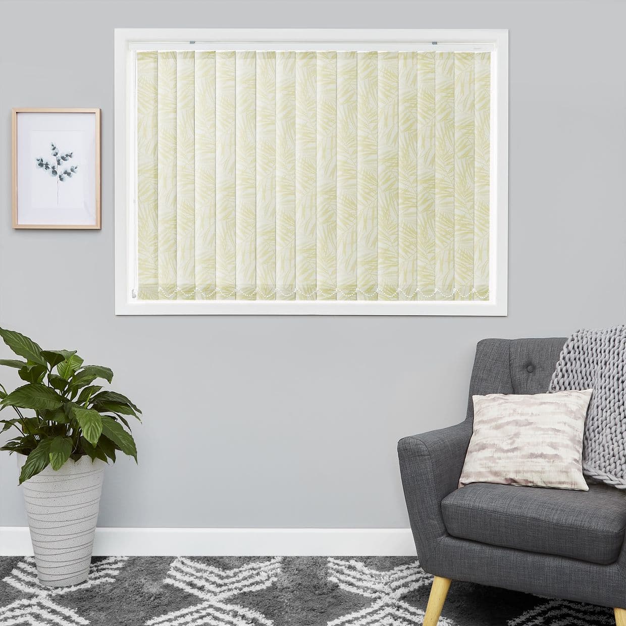 Hothouse Green Vertical Blind
