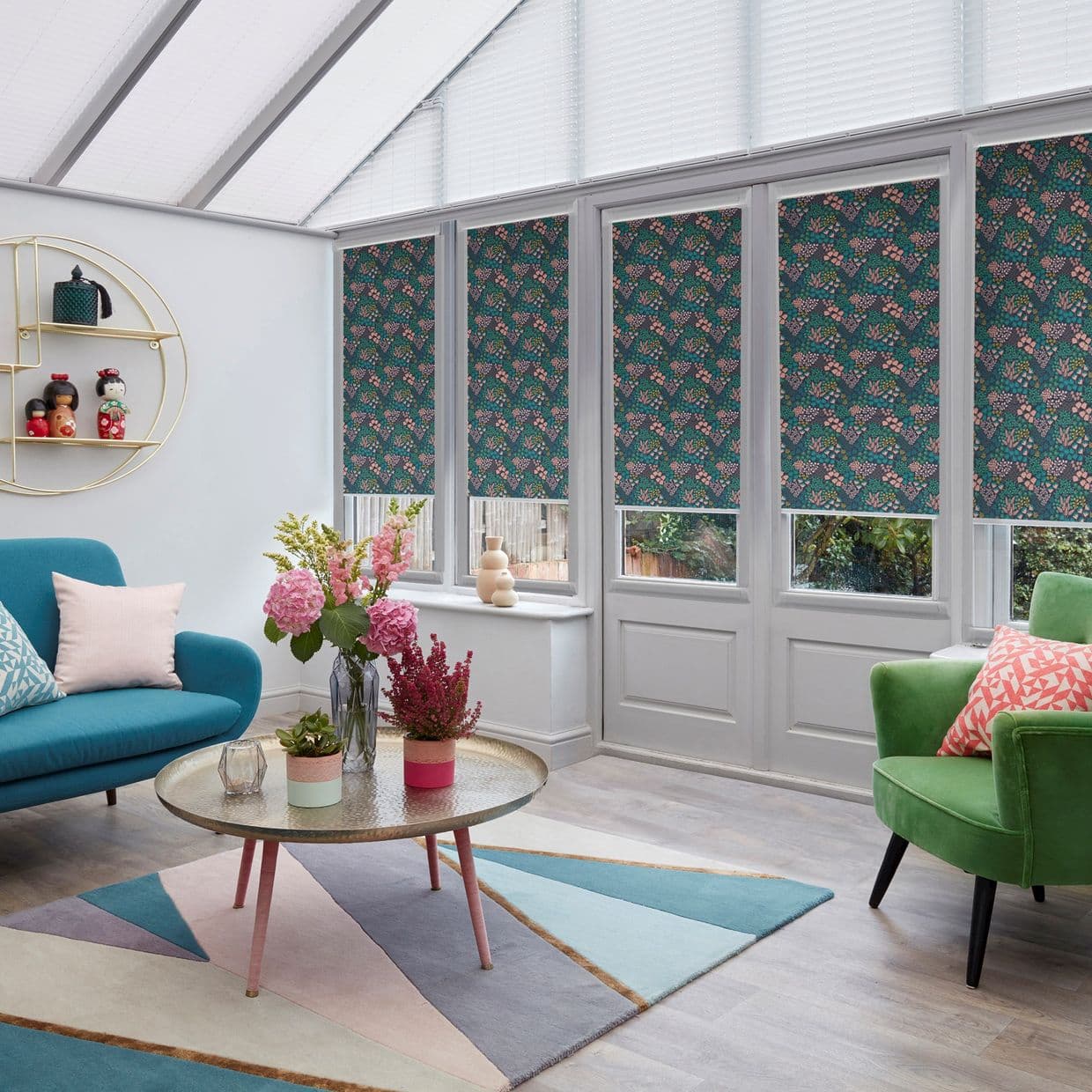 Lorena Blackout Night Garden Conservatory Roller blind