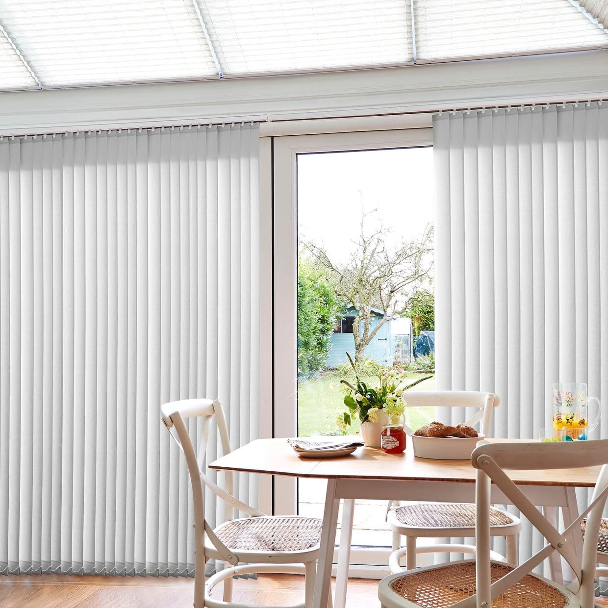 Norfolk White Conservatory Vertical Blind