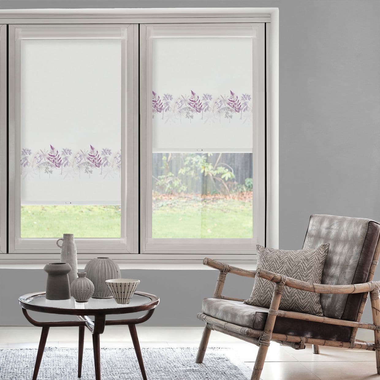 Eden Aubergine Perfect Fit Roller blind
