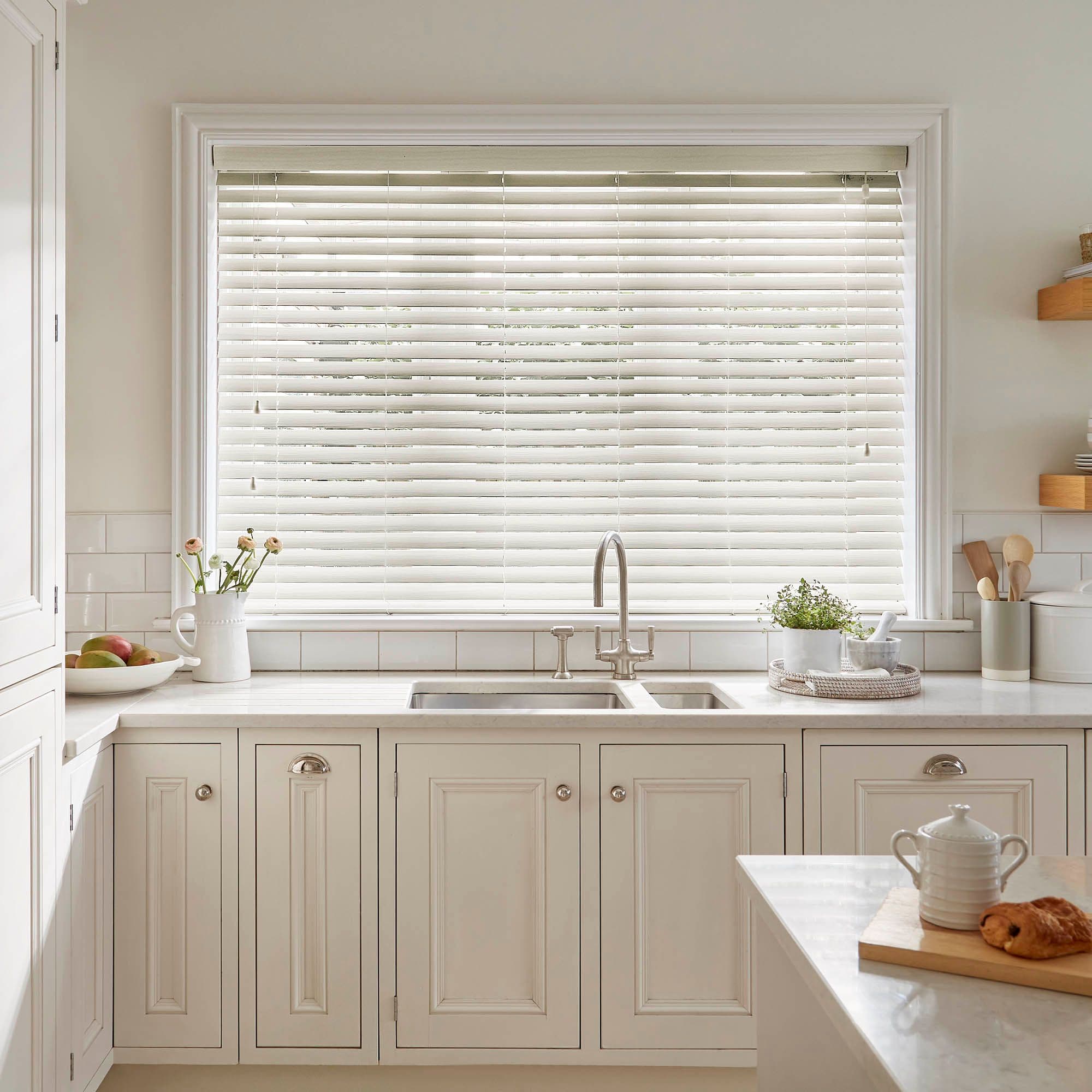 Mirage White Maple Faux Wood Venetian