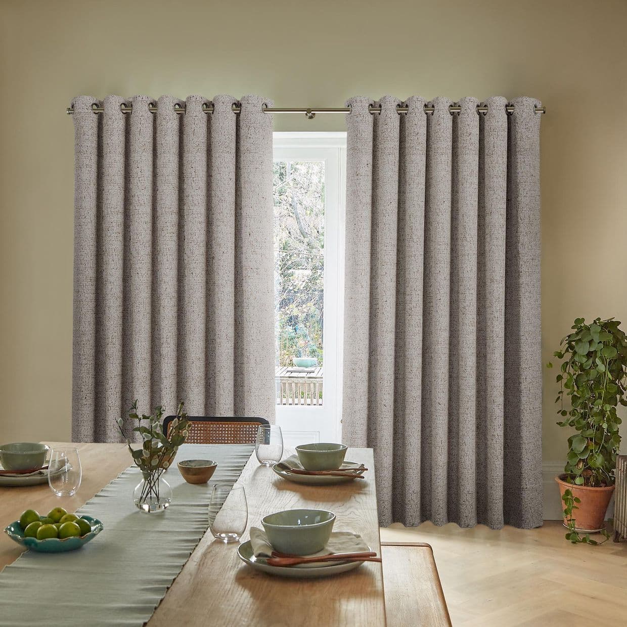 Nest Pewter Curtain