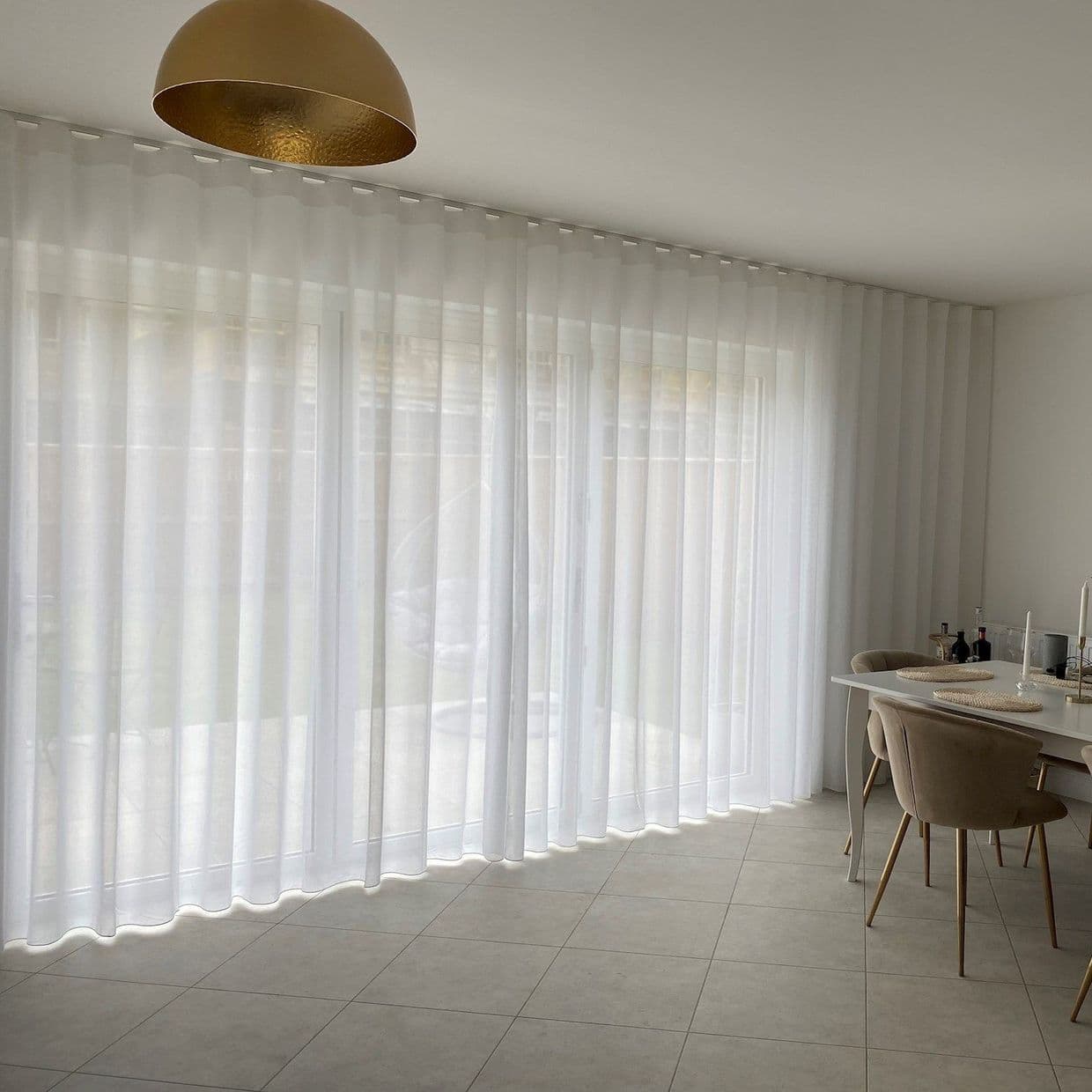Astro Grey Voile Curtain