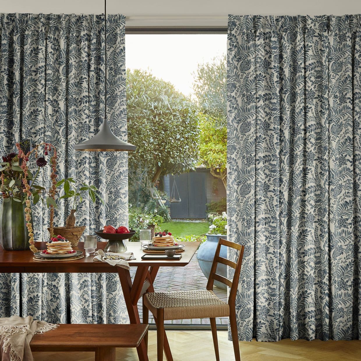 Morris Navy Curtain