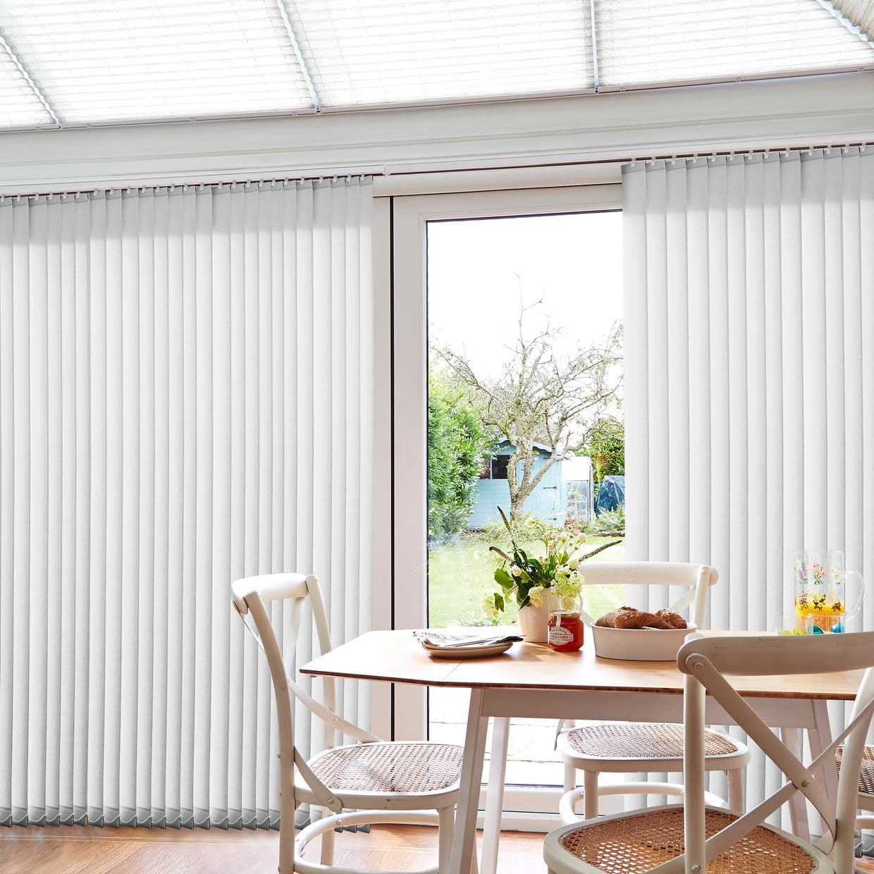 Blocks White Conservatory Vertical Blind