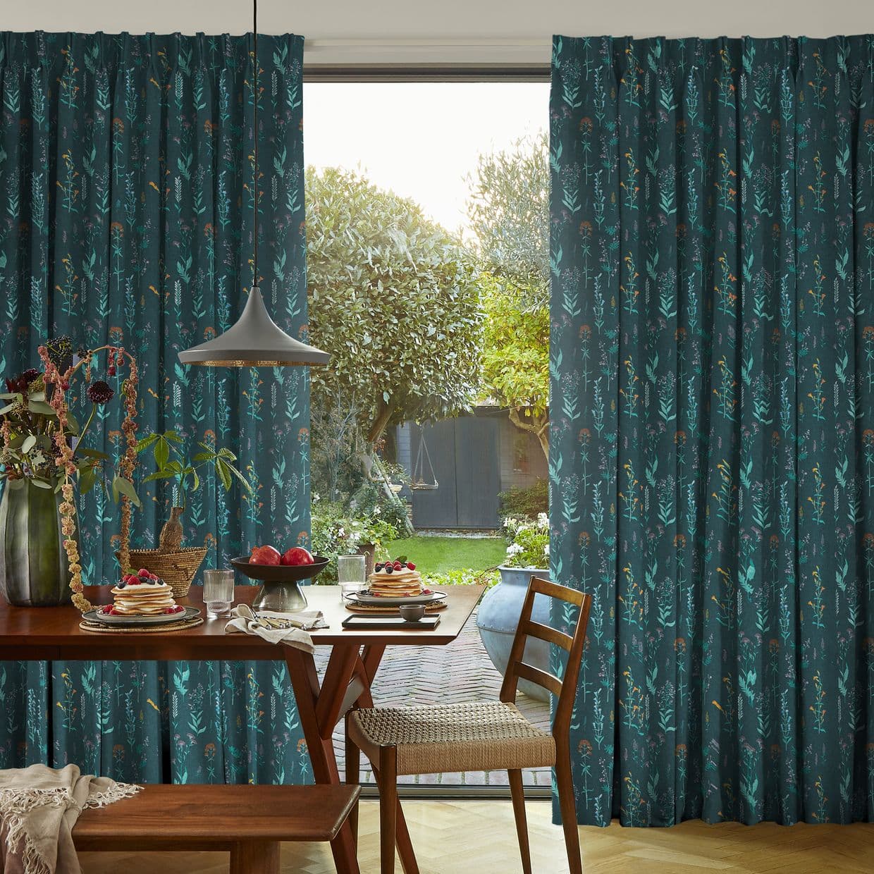 Botanical Bayberry Curtain