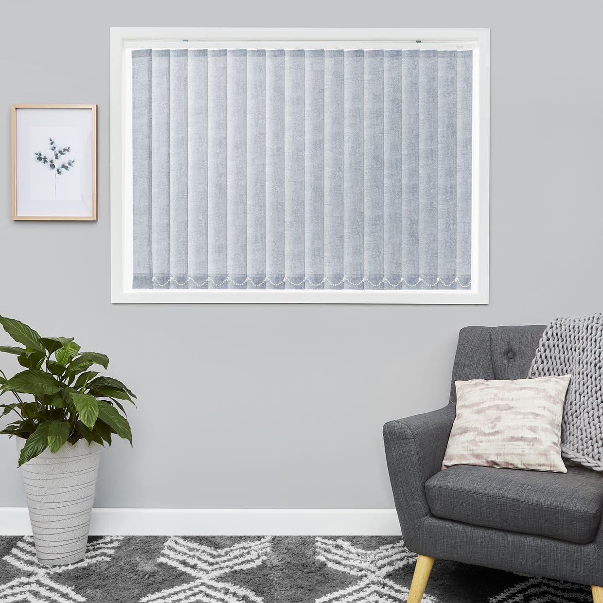 Blocks Ocean Vertical Blind