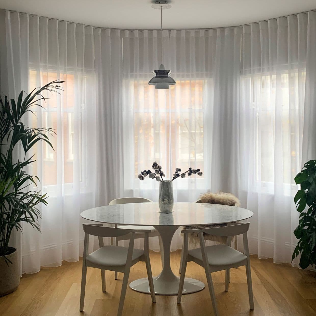 Serenity Chalk Voile Curtain
