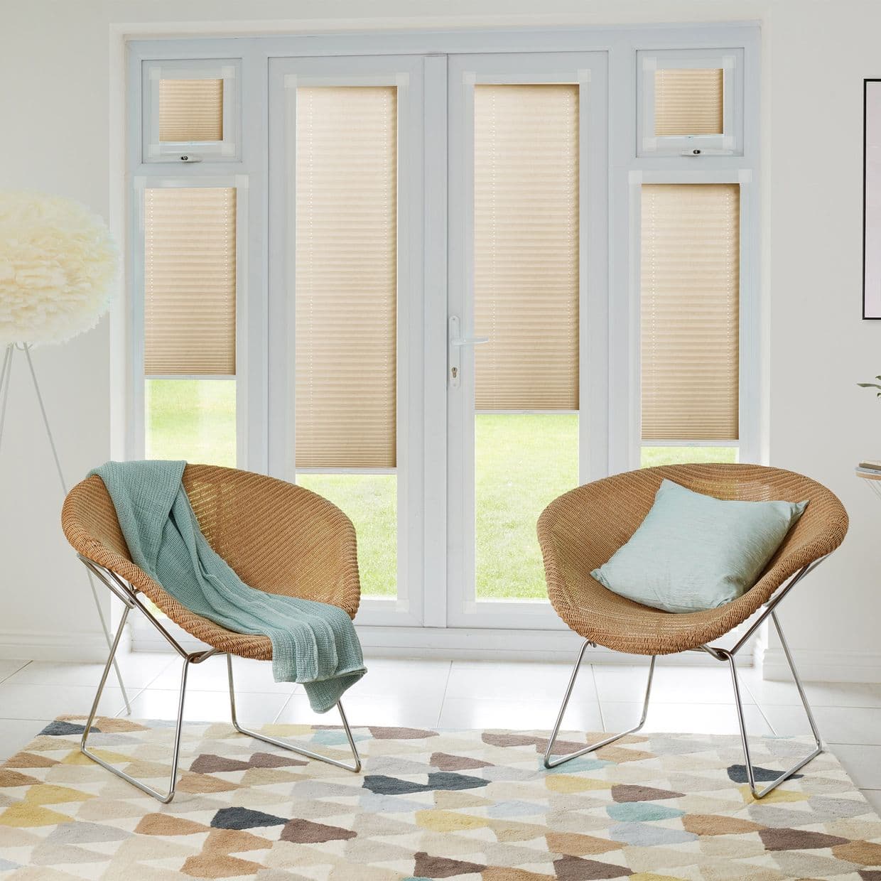 Crush Sandstone Perfect fit Pleated blind