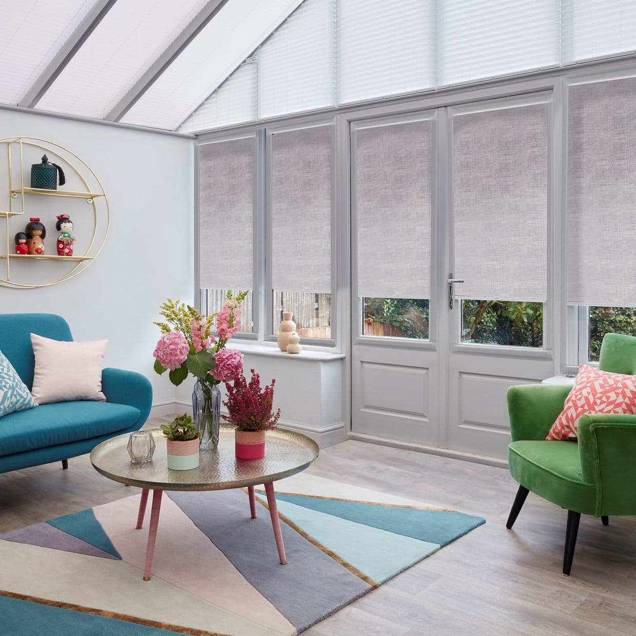 Kelis Blackout Slate Conservatory Roller blind