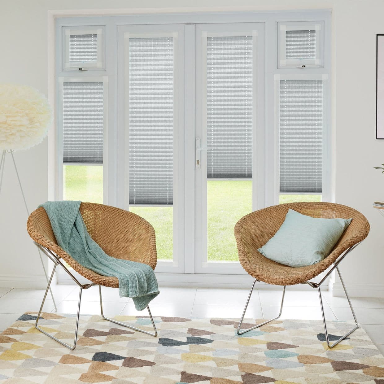 Lanbury Blackout White Perfect fit Pleated blind