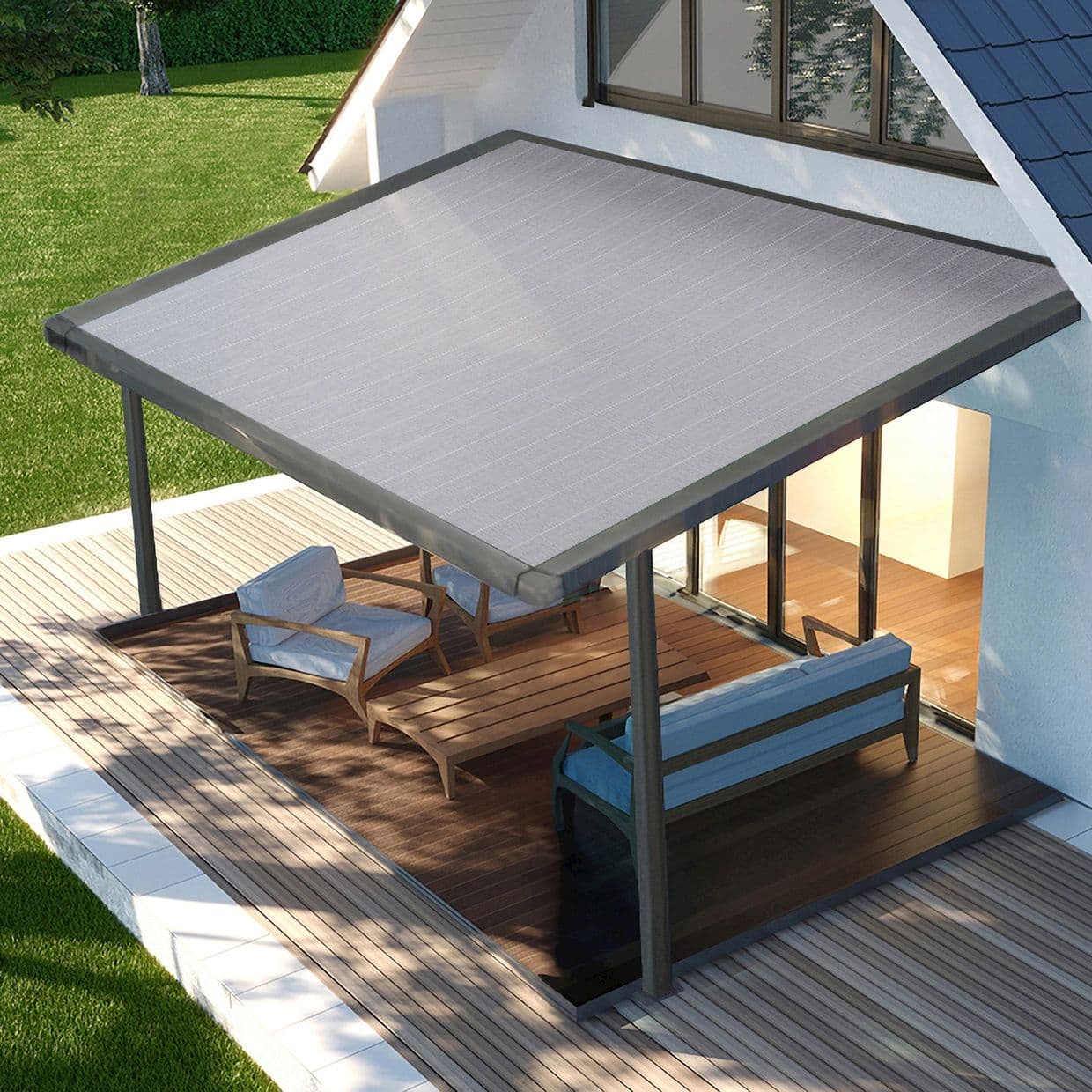 Naples Light Grey Awning