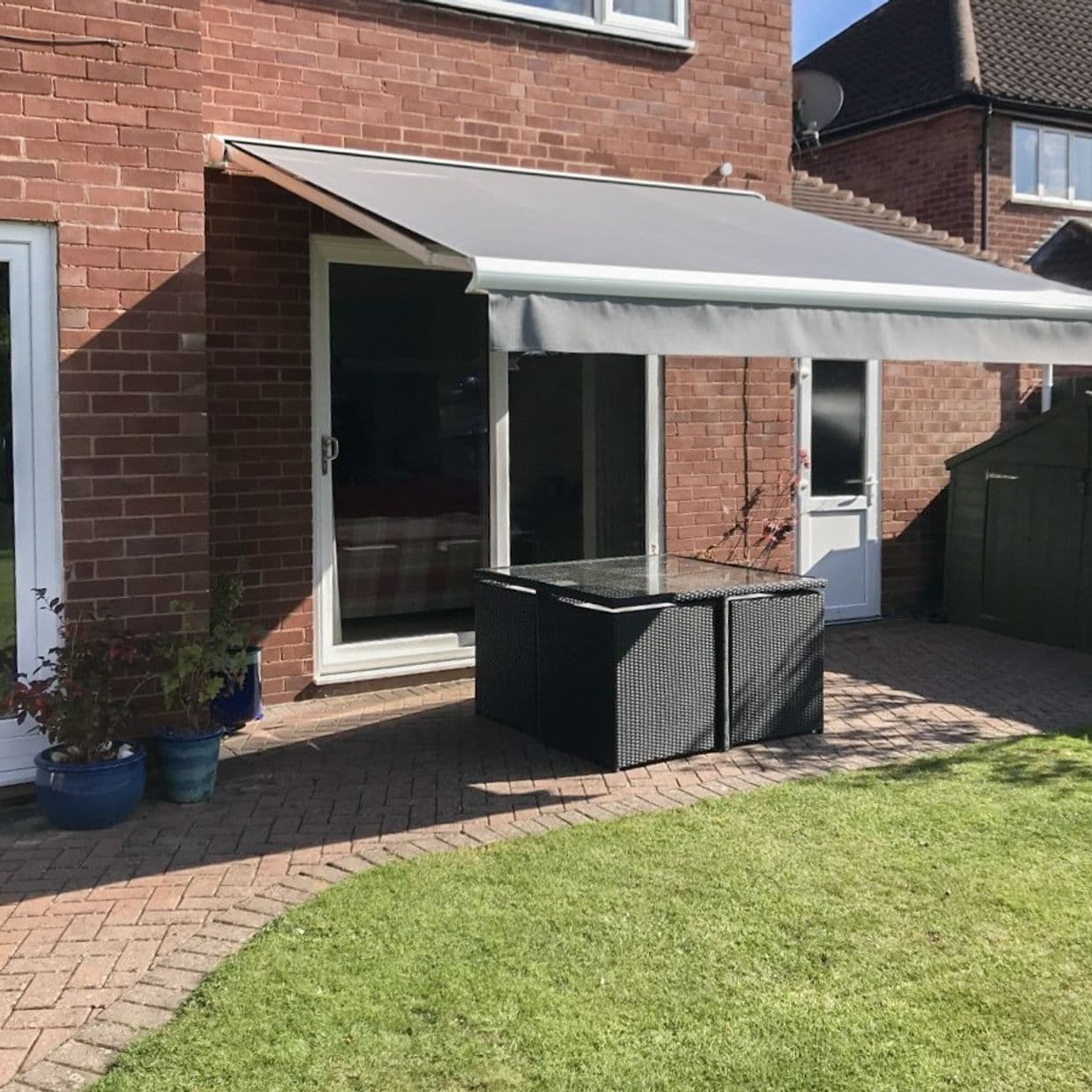 Tweed Gris Awning