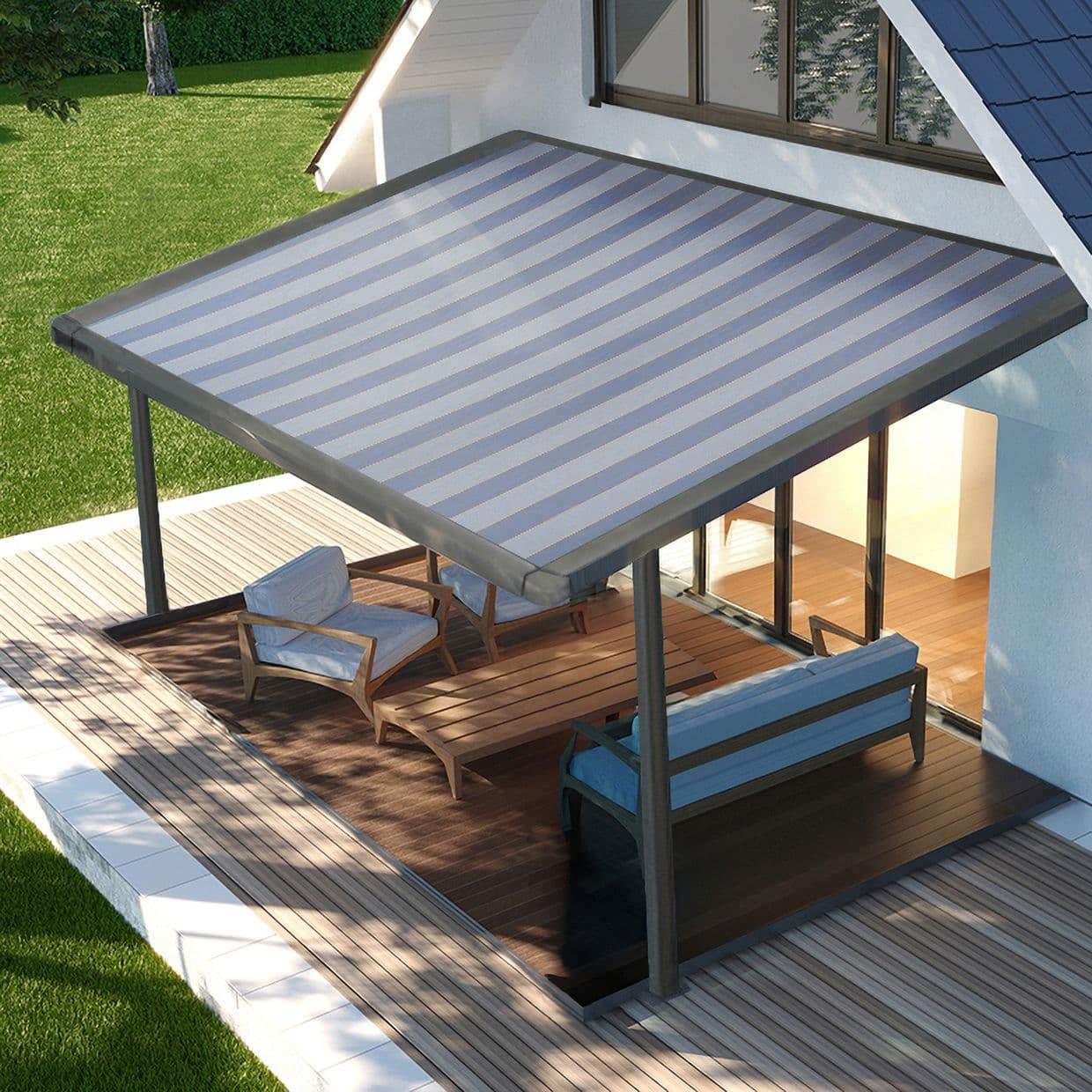 Sienne Blue Awning