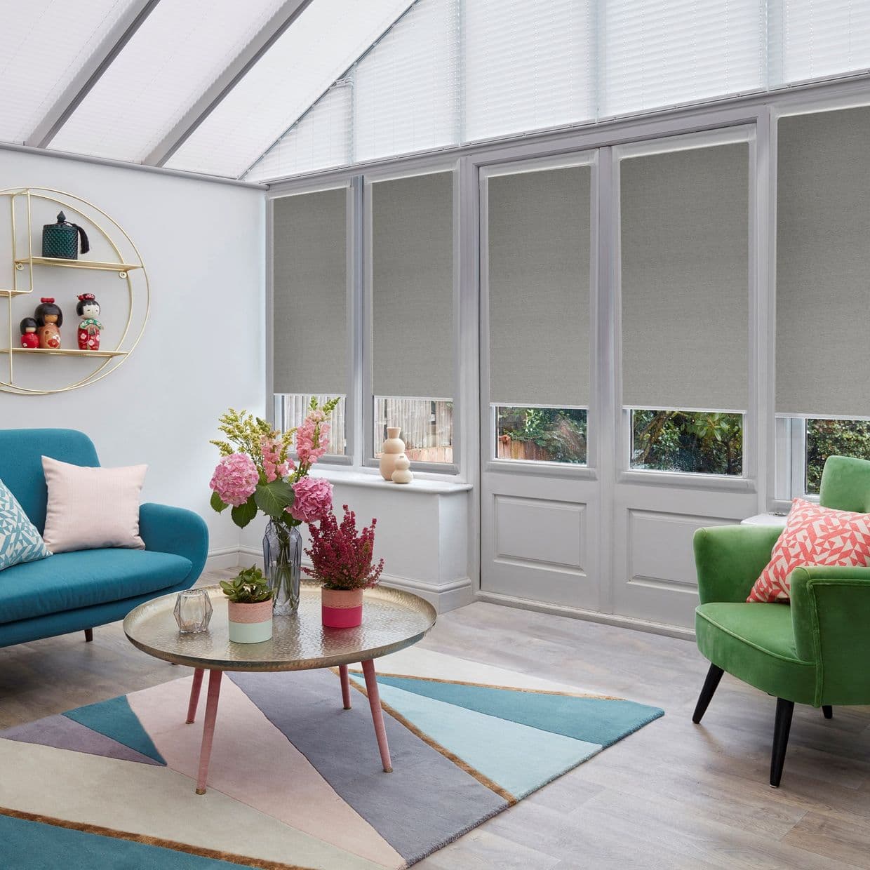 Conscious Soot Conservatory Roller blind