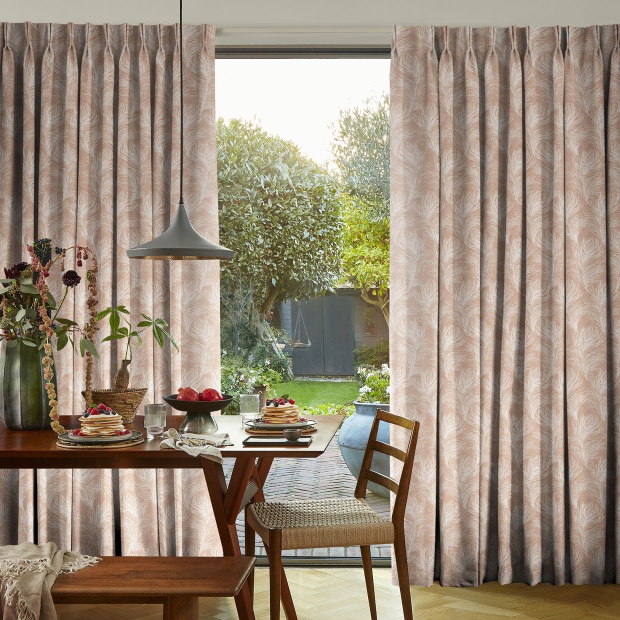 Quill Apricot Blush Curtain