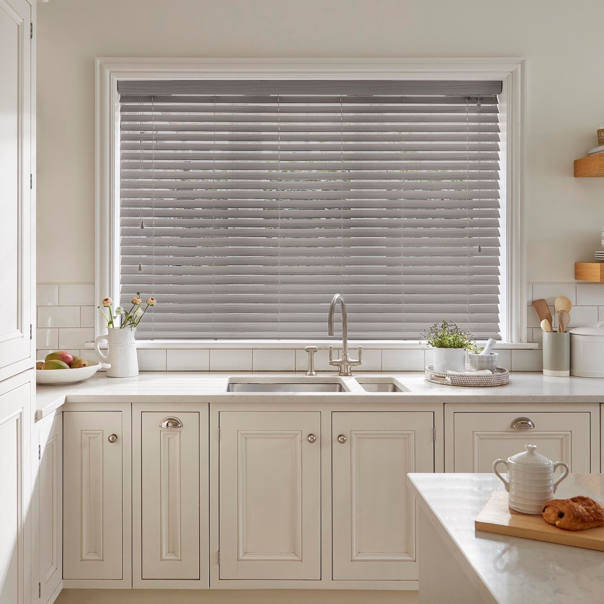 Illusions Smoke Faux Wood Venetian