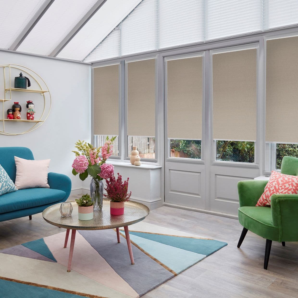 Conscious Walnut Conservatory Roller blind